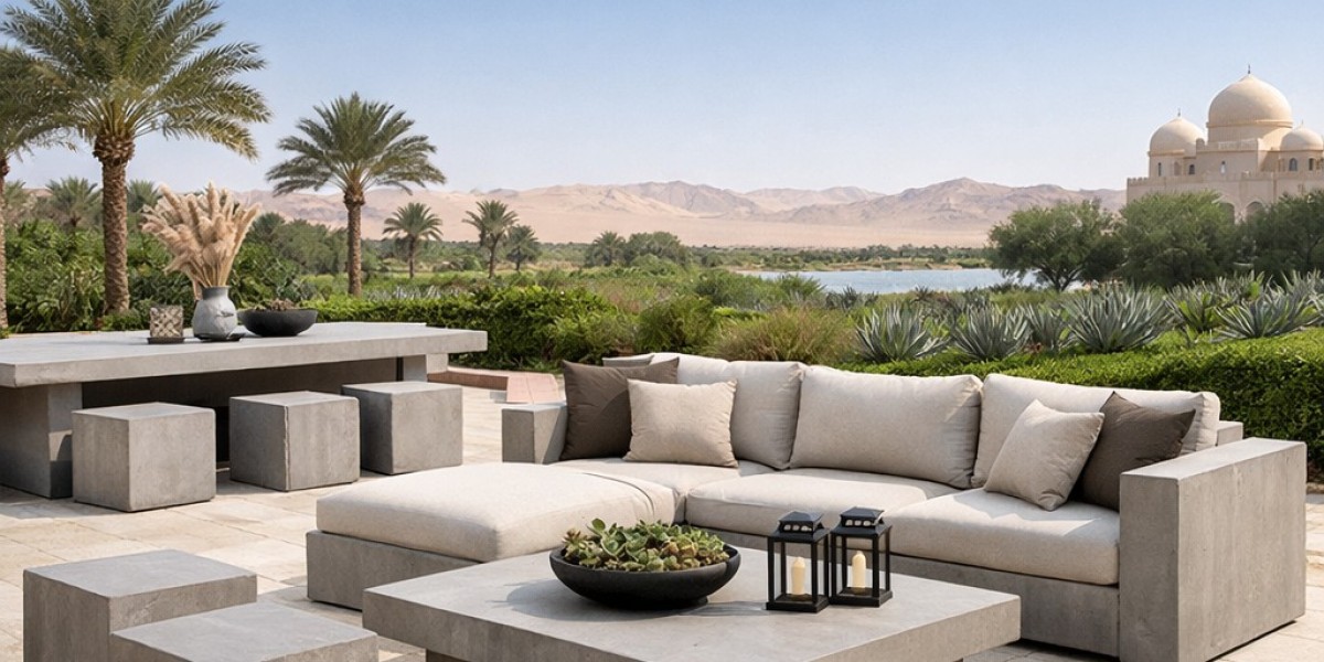 Concrete Outdoor Furniture KSA – Built for Style, Strength, and Climate