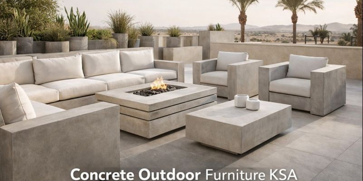 Concrete Outdoor Furniture KSA: Built for Style, Strength, and Saudi Living